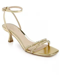 Женские босоножки на низком каблуке Nayla Jewel Badgley Mischka, золотой