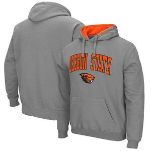 Толстовка с капюшоном мужская charcoal Oregon State Beavers Arch & Logo 30 Colosseum
