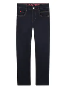 Джинсы с нашивкой-логотипом HUGO KIDS, синий