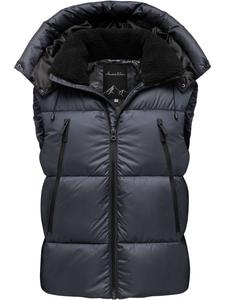 Amaci&Sons Стеганый жилет BOGOTA темно-синего цвета