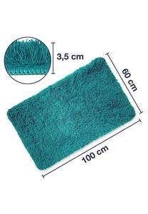Коврик для ванной Shaggy прямоугольный MALMÖ WohnDirect, цвет Petrol Gesamt Breite
