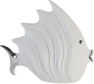 Фигурка животного GILDE "фигура рыбы" 29х26х8 см, белый