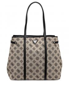 GUESS USA сумка-тоут с монограммой, нейтральный