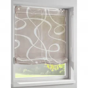 Римская штора с подвеской на крючке Heine Home, цвет taupe-weiß