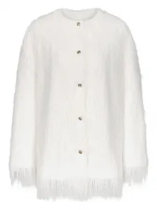 Пальто Filipo с бахромой Loulou De Saison, белый