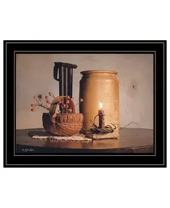 «Горько-Сладкая корзина» Сьюзи Бойер, готовая к подвешиванию картина в рамке, черная рамка, 19 x 15 дюймов Trendy Décor 4U, multi