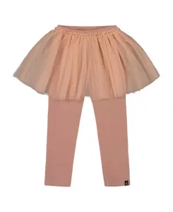 Леггинсы для девочек с юбкой из тюля - для маленькой девочки Deux Par Deux, розовый