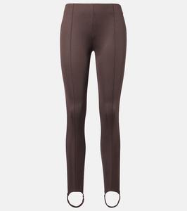 Леггинсы-капри с высокой талией The Frankie Shop, Brown