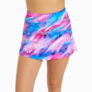 Женская мини-юбка для плавания с высокой талией и шортами Calypsa, цвет whimsical twilight