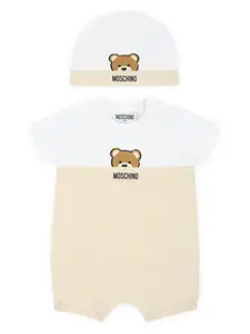 Комплект для новорожденного с принтом Teddy Bear Moschino Kids, нейтральный