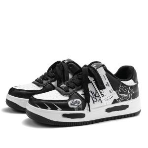 The Simpsons Высокие дышащие низкие скейтерские кроссовки унисекс черно-белые, цвет Black & White