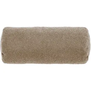 Шейная подушка Touch из мягкой букле ткани с молнией Done., серо-коричневый