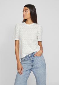 Футболка с принтом Cloud Dancer Vikarla High Neck VILA, слоновая кость