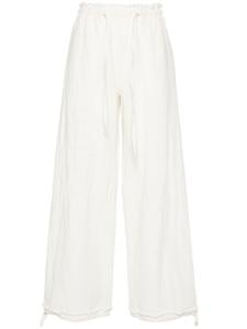 Брюки широкого кроя Acne Studios, белый