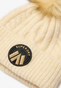 Шапка CABLE LUXE Superdry, бежевый
