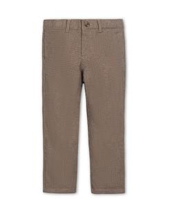 Брюки от детского костюма из органической ворсистой ткани Hope & Henry, Camel houndstooth