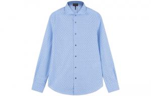 EMPORIO ARMANI Мужская рубашка светло-голубого цвета