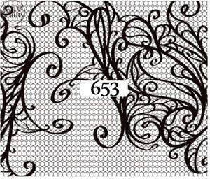 Водные наклейки для ногтей - №653, Raisin