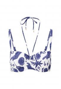 LingaDore Балконет топ для бикини в светло-синем и темно-синем цвете