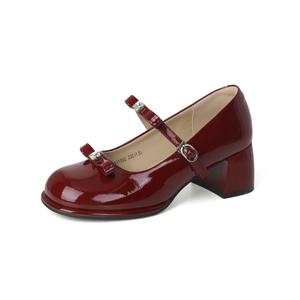 JOSINY Туфли Мэри Джейн женские красные