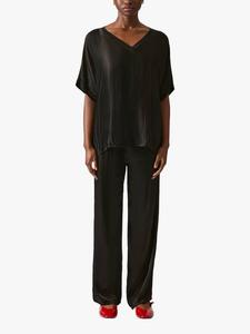 Сатиновая майка с V-образным вырезом James Lakeland, Black