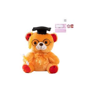 Выпускной колпак стеклянные медвежьи куклы плюшевые куклы высота 22см AOLETU