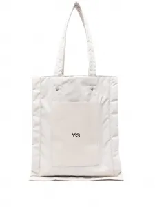 Дутая сумка-тоут с логотипом Y-3, нейтральный