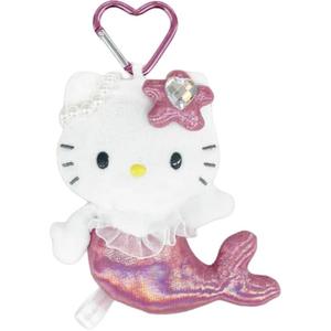 Sanrio Брелок плюшевый Hello Kitty Fantasy Mascot русалка темно-розовый кукла подвеска высота 13cm