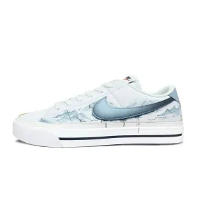 Nike Кроссовки Court Legacy Distant Mountain Summer's End с низким верхом, устойчивые к истиранию, унисекс, сине-черные