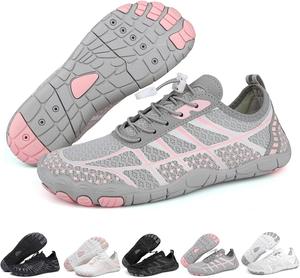 Походные ботинки для босых ног для женщин и мужчин, нескользящие, с широким носком, для воды, унисекс, быстросохнущие, с нулевым перепадом высоты подошвы, аква-носки, дышащая обувь для походов и ходьбы, спортивная обувь для женщин и мужчин Zasqiz, розовый