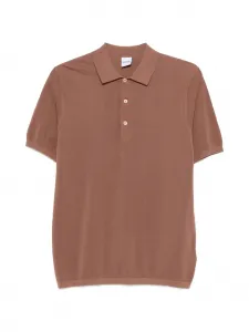 Поло на пуговицах Aspesi, коричневый