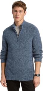 Michael Kors мужской уютный свитер с молнией на четверть, Midnight