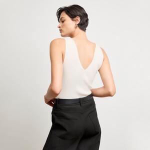 Женская майка Alecia с V-образным вырезом MMLaFleur, Ivory