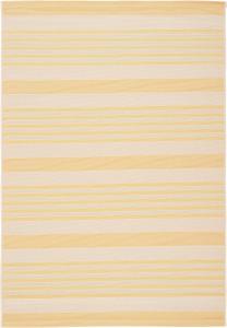 Ковер SAFAVIEH, 61 x 110 см, Courtyard Collection Gold/Beige CY6062 Nautical Coastal Stripe для дома и улицы, водонепроницаемый, легко чистится, для патио, заднего двора, прихожей