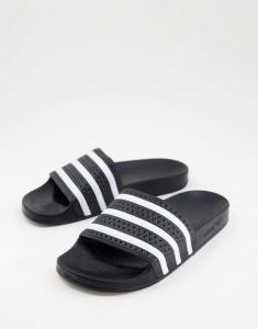 Черные шлепанцы adidas Originals Adilette