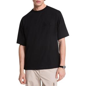 Хлопковая футболка с логотипом MICHAEL KORS, черный