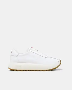 Женские кожаные кроссовки Pelotas Athens на шнуровке Camper, белый