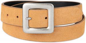 Женский ремень Levi's «два в одном» с квадратной пряжкой и эффектным дизайном, Tan Suede/Black