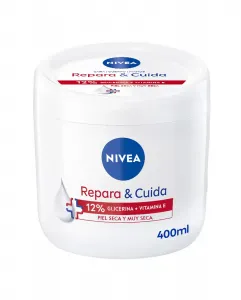 Увлажняющий крем для тела Восстанавливает и заботится, с глицерином и витамином E, 400 мл Nivea