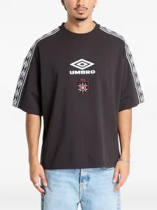 Футболка с отделкой лентой Umbro, серый