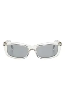 Солнцезащитные очки SL658 в прямоугольной оправе Saint Laurent Eyewear, серый