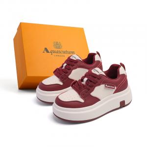 Легкие низкие женские кроссовки для скейтбординга AQUASCUTUM, Ecru