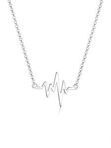 Elli Колье из серебра 925 пробы с изображением сердцебиения