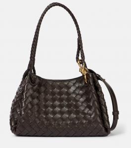 Сумка-тоут Parachute Medium из плетеной кожи Intrecciato Bottega Veneta, Fondant-M Brass