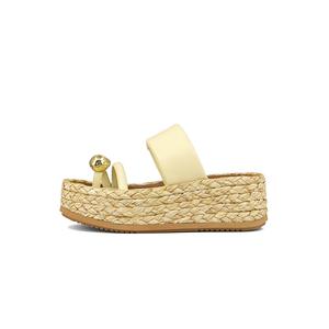 ZSBELLA Женские устойчивые к истиранию и запаху шлепанцы бежево-желтые, цвет Beige Yellow