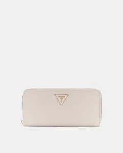 большой кошелек с застежкой-молнией Guess, бежевый
