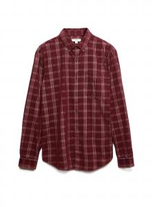 Marks & Spencer Рубашка на пуговицах Regular fit в крапчатом красном цвете