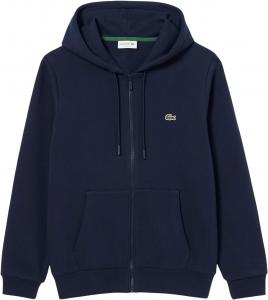 Толстовка Lacoste мужская Classic Fit на молнии из флиса, Navy Blue