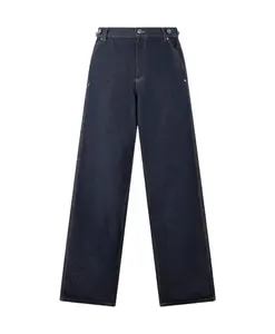 Джинсы-Клеш темно-синего цвета с широкими штанинами Roberto Cavalli, синий