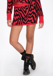 Юбка myMo ROCKS Mini skirt, Red Black/Red